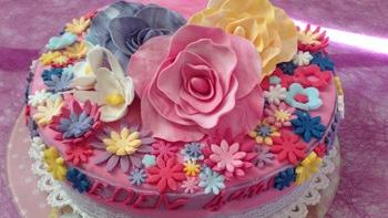 Gâteau fleuri