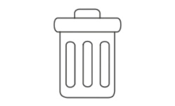 Poubelles, seaux et cendriers